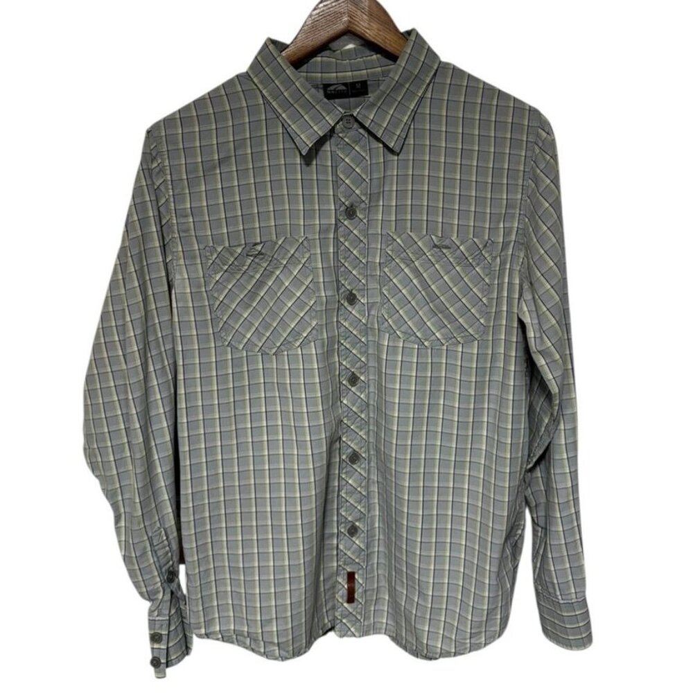 Golite Plaid Button Front Shirt Blue Size Medium